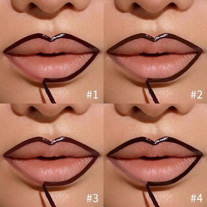 Magic Peel Off Lip Cosmetic Matte Lip Liner Pencil Long Lasting Waterproof Smudge Proof Transfer Proof Peel Off Lip Stain Tattoo